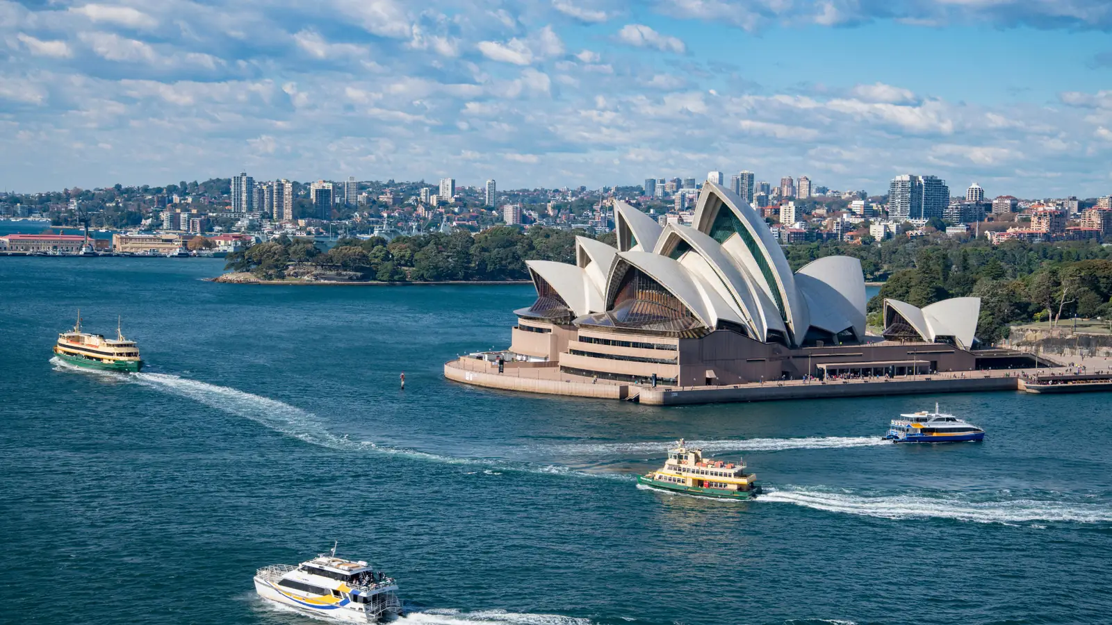 Sydney Opera House and harbour, Australia